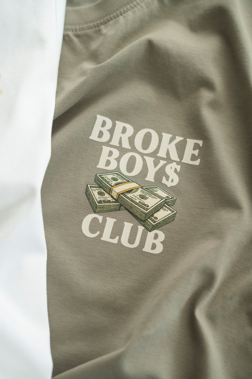 BROKE BOY$ CLUB T-SHIRT KHAKI