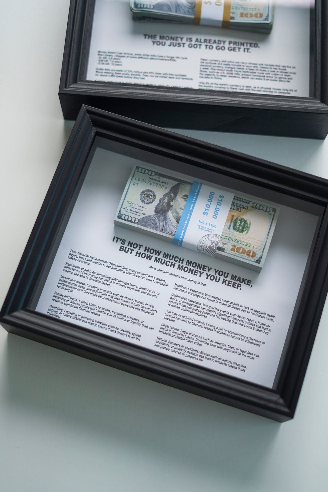 KEEP MONEY FRAME