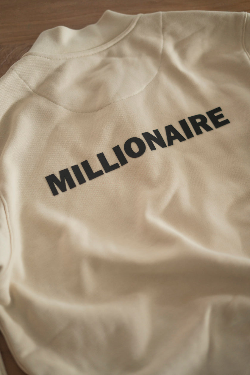 LIMITED EDITION MILLIONAIRE COLLEGE JACKET BEIGE