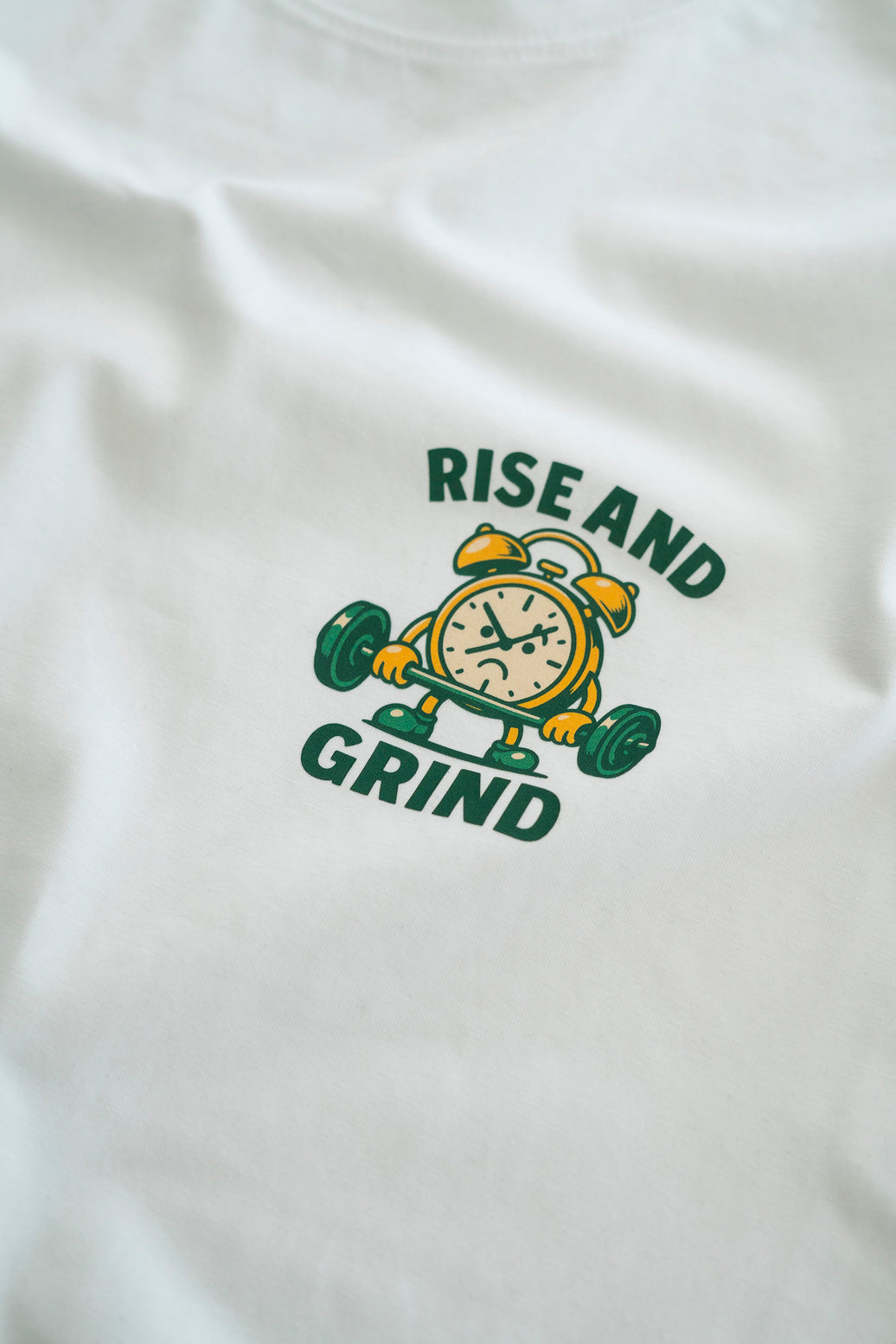 RISE AND GRIND T-SHIRT WHITE
