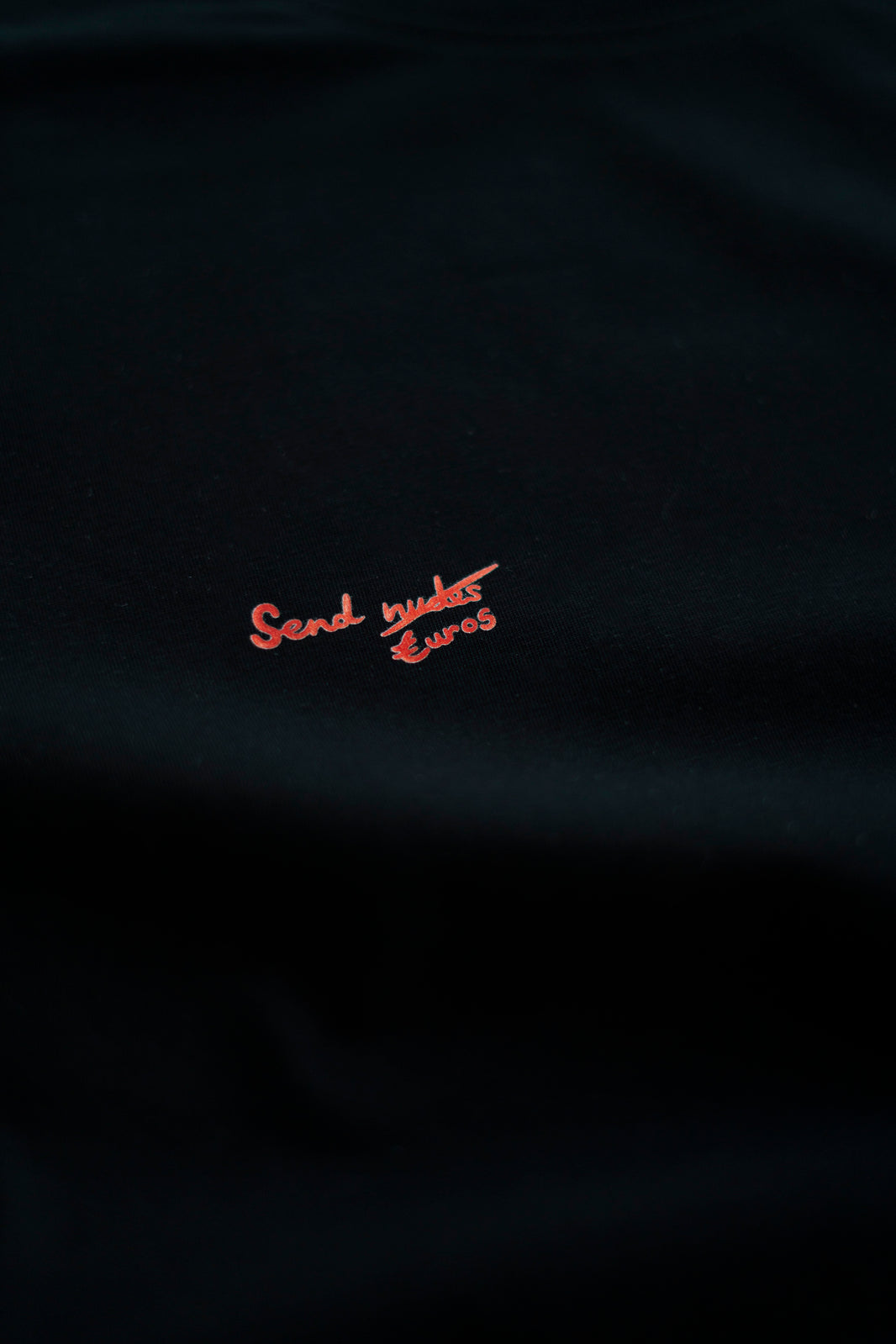 SEND N*DES EUROS/DOLLARS T-SHIRT BLACK