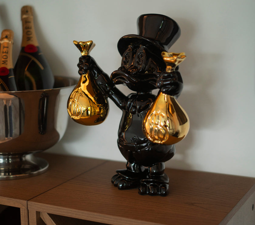 MONEYBAG DUCK BLACK/GOLD