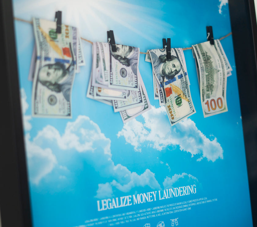 LEGALIZE MONEY LAUNDERING BIG FRAME DOLLAR