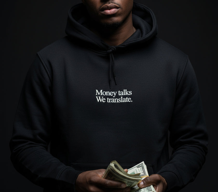 MONEY TALKS HOODIE BLACK
