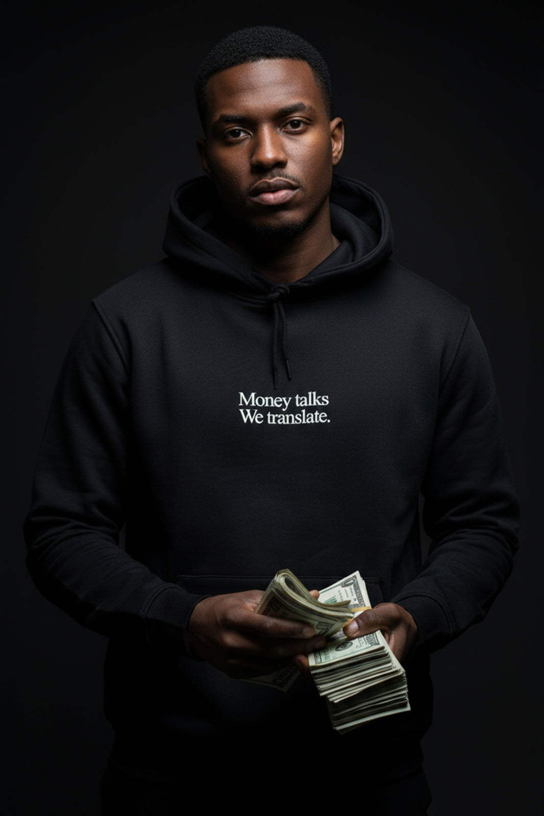 MONEY TALKS HOODIE BLACK
