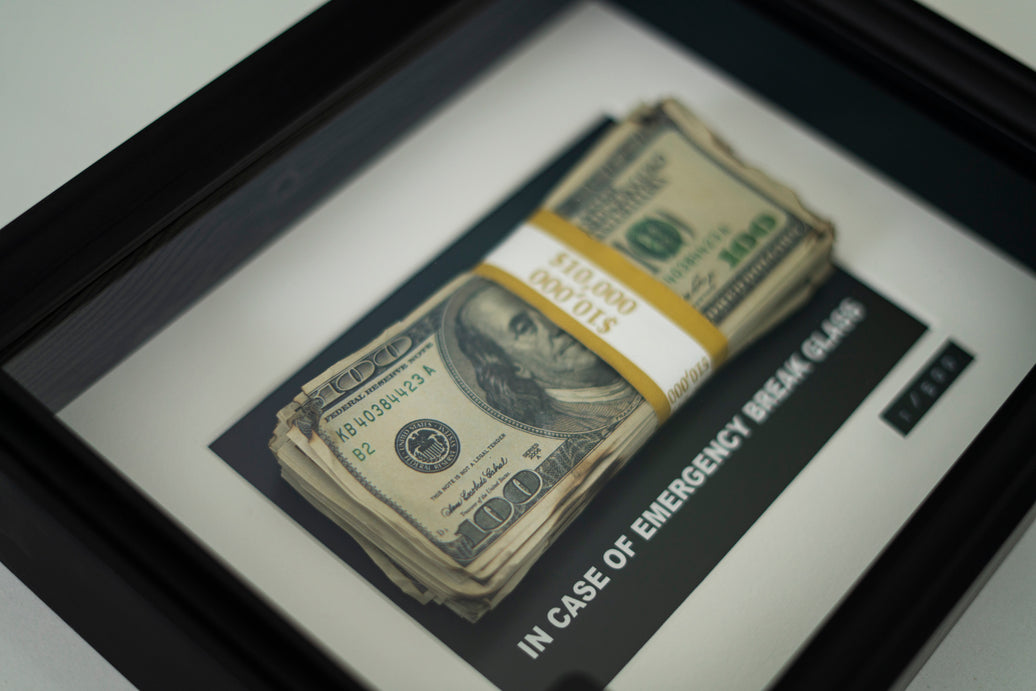 EMERGENCY $100 RETRO FRAME