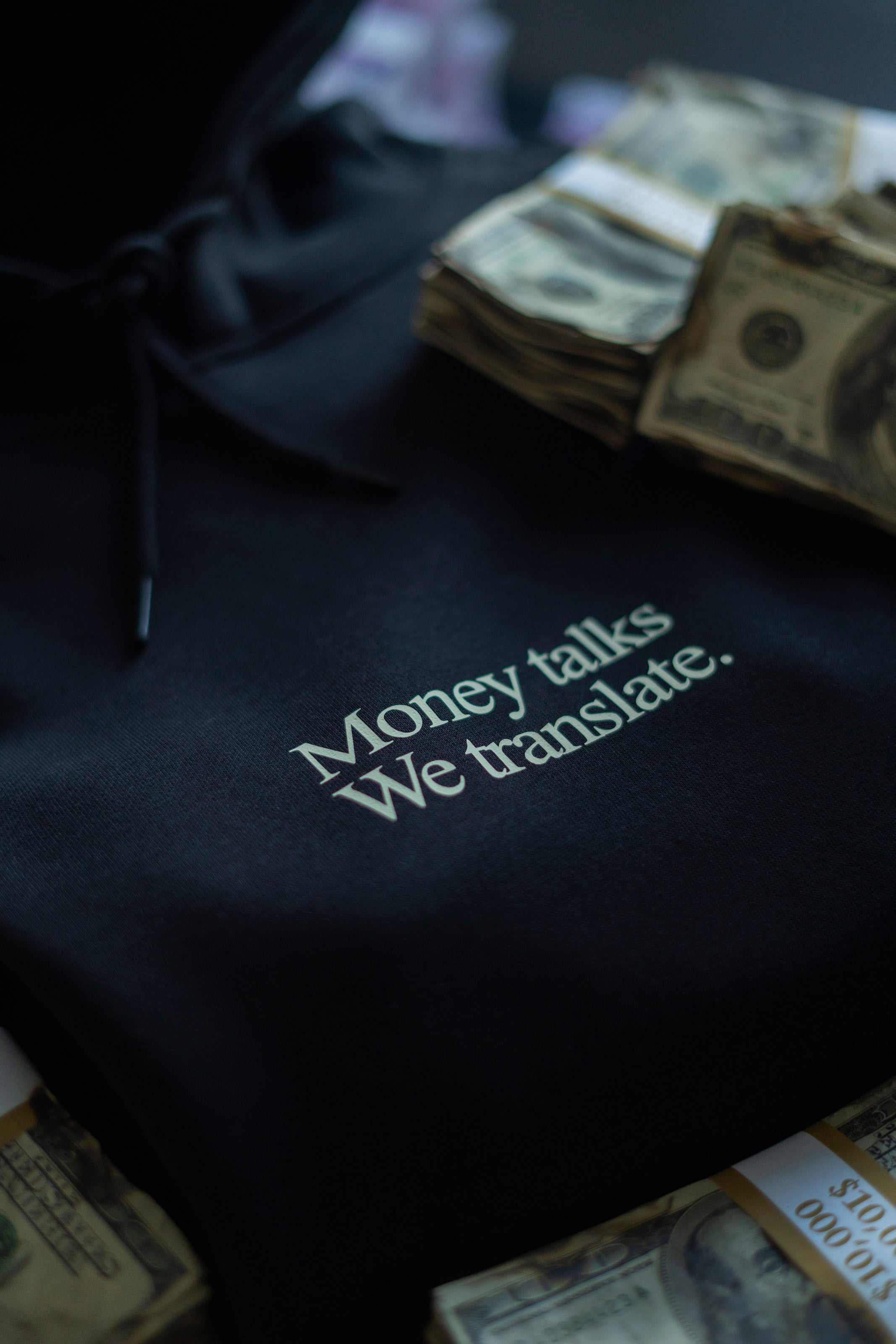 MONEY TALKS HOODIE BLACK